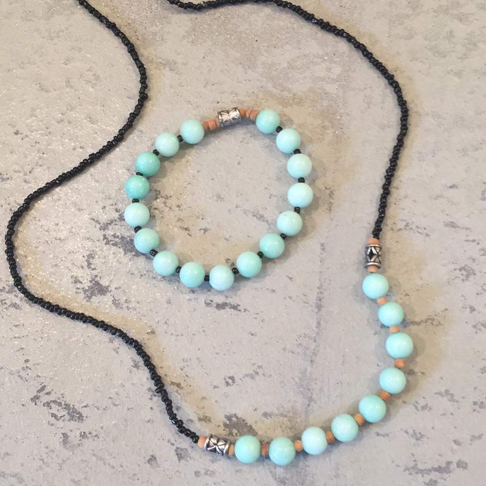 ☮️march birthstone☮️aquamarine set